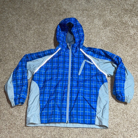 Columbia boys windbreaker blue/grey kids jacket - Picture 1 of 11